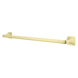 Soft Square 24  in. Towel Bar in Brushed Gold
