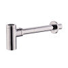 ALFI brand AB9005-PC Polished Chrome Solid Brass Round Modern Decorative Bottle P-Trap