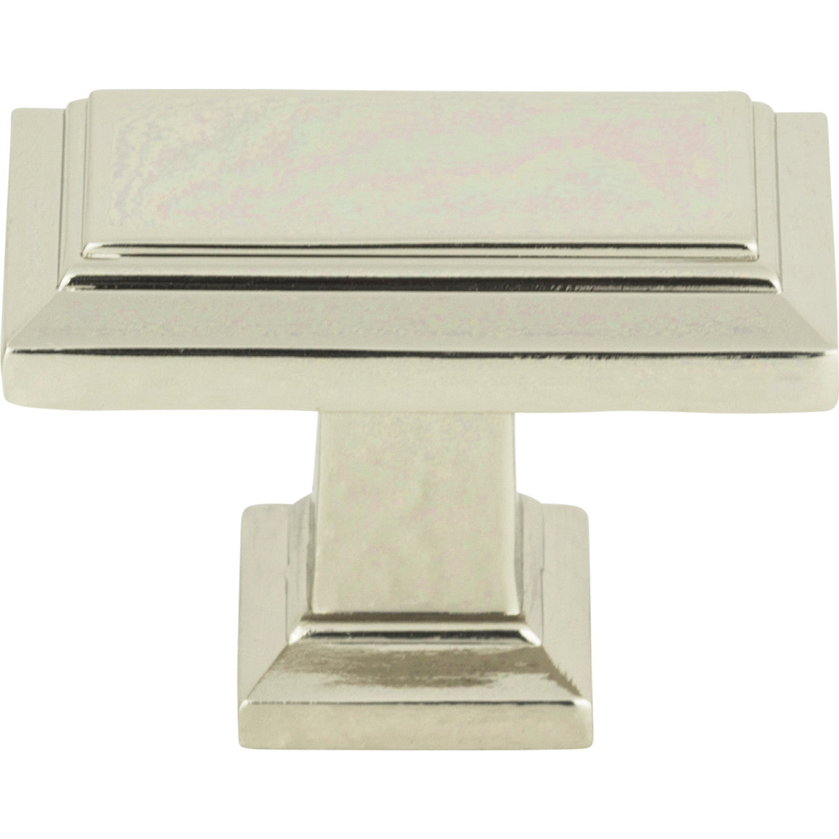 Atlas Homewares Sutton Place Rectangle Knob 1 7/16 Inch Polished Nickel