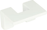 Atlas Homewares U Turn Knob 1 1/4 Inch (c-c) High White Gloss