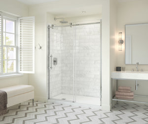 MAAX 137420-900-084-000 Odyssey SC 57-59 ½ x 78in. 8 mm Sliding Shower Door for Alcove Installation with Clear glass in Chrome
