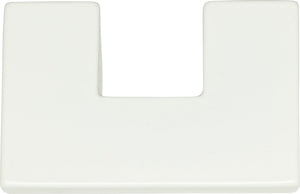 Atlas Homewares U Turn Knob 1 1/4 Inch (c-c) High White Gloss
