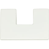 Atlas Homewares U Turn Knob 1 1/4 Inch (c-c) High White Gloss