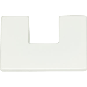 Atlas Homewares U Turn Knob 1 1/4 Inch (c-c) High White Gloss