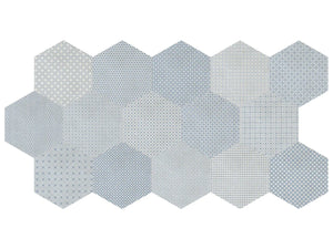 8 In Hex Tapestri Denim Blend Hexagon 8.5