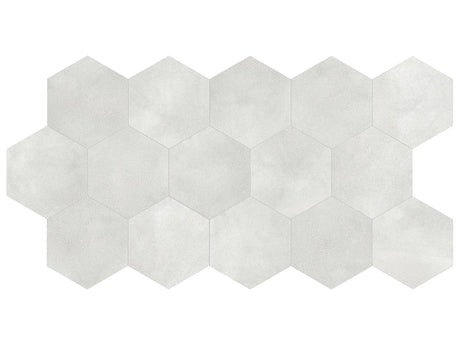 Anatolia Tile 8 In Hex Tapestri Denim 4500-0982-0 Hexagon Denim Hexagon 8.5x8.5 - premium natural stone mosaic tile from Anatolia Tile, available at PoshHaus showroom in Keene, NH