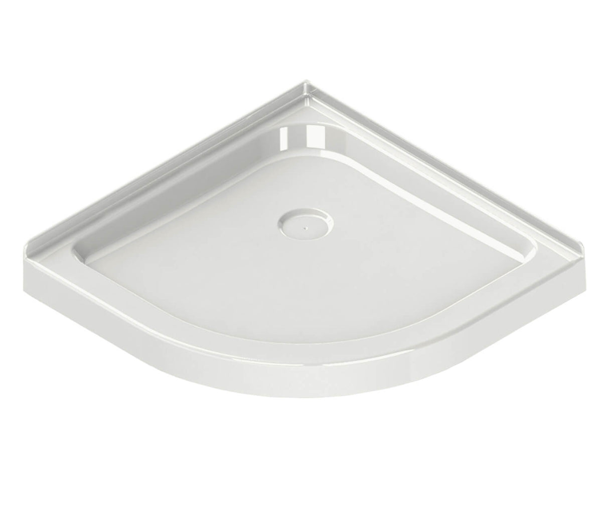 MAAX 101427-000-001-000 Neo-round Base 36 3 in. 36 x 36 Acrylic Corner Left or Right Shower Base with Corner Drain in White