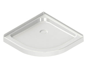 MAAX 101427-000-001-000 Neo-round Base 36 3 in. 36 x 36 Acrylic Corner Left or Right Shower Base with Corner Drain in White