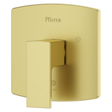Pfirst Modern Valve Only Trim in Brushed Gold