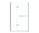 MAAX 136677-900-084-000 Reveal 71 41 ½-44 ½ x 71 ½ in. 8mm Pivot Shower Door for Alcove Installation with Clear glass in Chrome