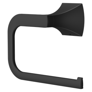 Soft Square Towel Ring in Matte Black