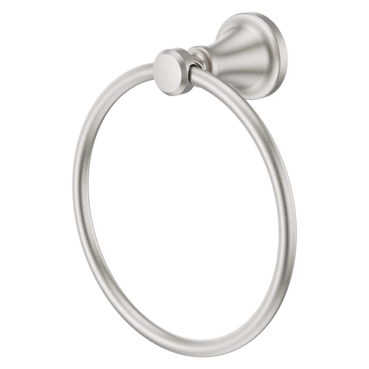 Universal Traditional Towel Ring in Spot Defense Brushed Nickel