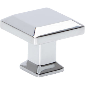 Atlas Homewares Sweetbriar Lane Square Knob 1 1/4 Inch Polished Chrome