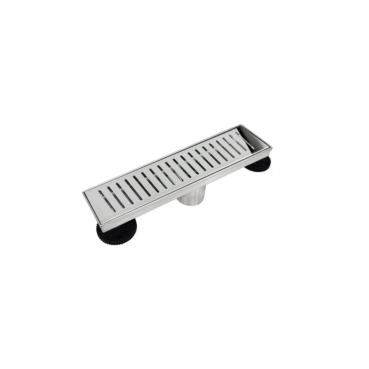 DAX Stainless Steel Rectangular Shower Floor Drain with 18 Gauge, 12", Polished DR12-G06