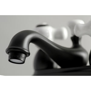 Kingston Brass KS3600PX 4 in. Centerset Bathroom Faucet, Matte Black