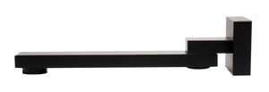 Black Matte Square Foldable Tub Spout