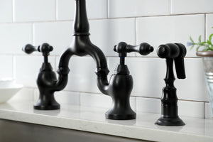 Kingston Brass KS7750ALBS Kitchen Faucet, Matte Black