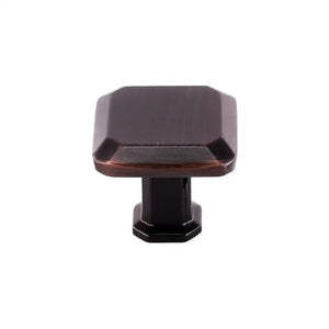 28mm Square Knob Oil Rubbed Br
