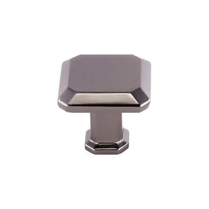 28mm Square Knob Dark Pewter