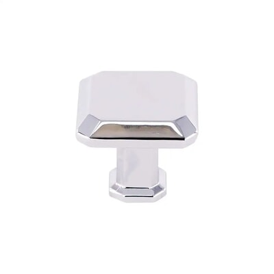 28mm Square Knob Polished Chro