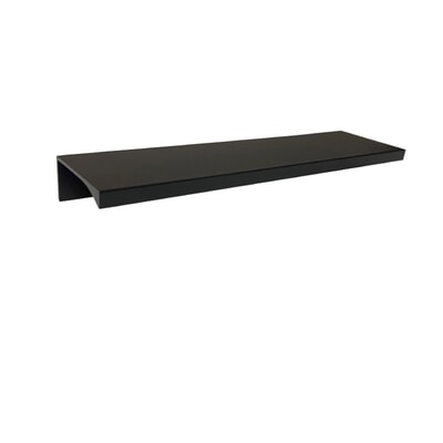 Decorative Hardware Perfect Edge Pull 112mm C/C 6" OL Matte Black W/#6*1/2" Screw