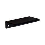 Decorative Hardware Aluminum Tab Pull 64mm C/C 76mm OL with #6x5/8" WS Matte Black
