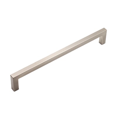 Modern Square Appliance Pull 8" C/C Satin Nickel