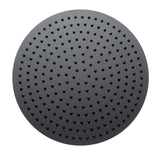 Matte Black Stainless Steel 16" Round Ultra-Thin Rain Shower Head