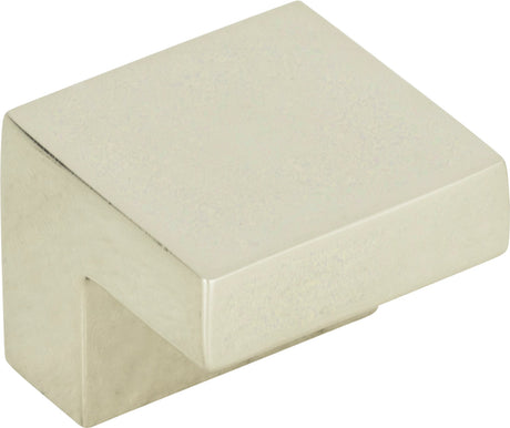 Atlas Homewares Small Square Knob 5/8 Inch (c-c) Polished Nickel