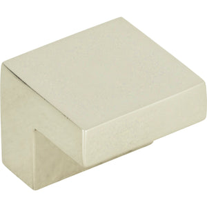 Atlas Homewares Small Square Knob 5/8 Inch (c-c) Polished Nickel