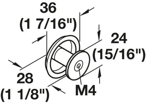 Häfele 134.09.001 Knob, Bungalow, Zinc, Rustic copper