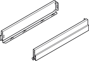 Häfele 551.82.950 Grass - Double-Wall Drawer System Frame, Drawer side height 90 mm, Nova Pro Scala, Nominal length (20") 500 mm, silver