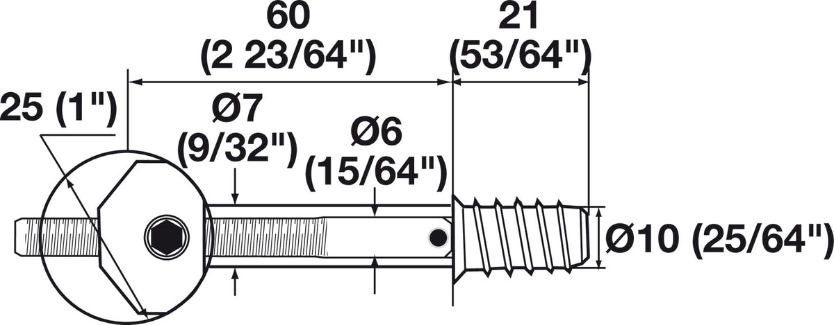 Häfele 262.96.853 Zipbolt Joint Connector, 11.700 Maxi Miter-UT