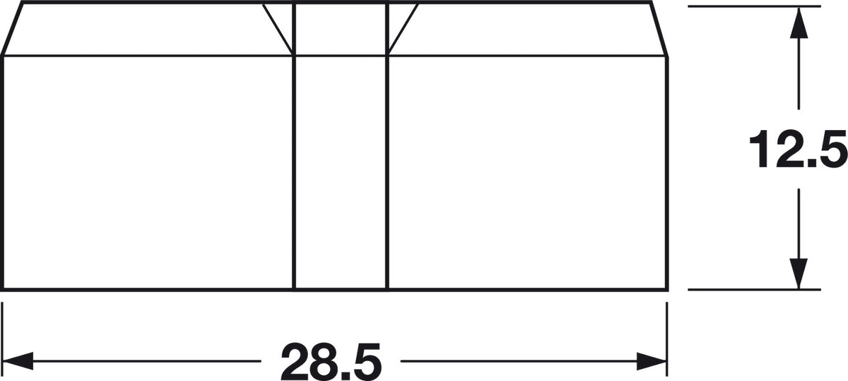 Häfele 261.98.720 Miter Joint Connector, Minifix® Ixconnect, White