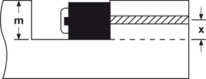 Häfele 262.96.945 Zipbolt Work Surface Connector, Dogbone-UT, 10.900