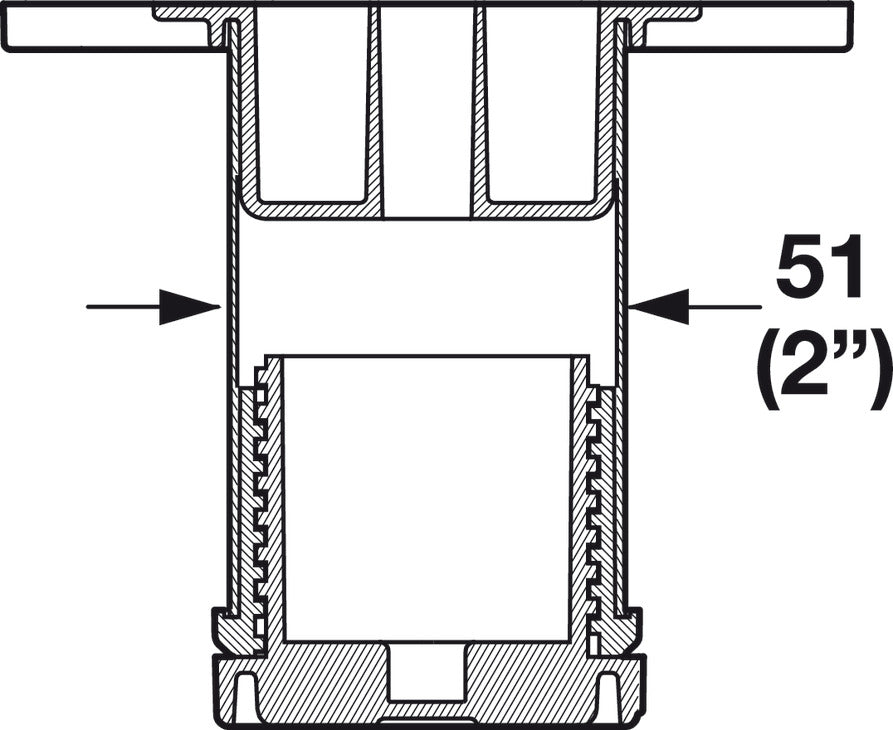 Häfele 792.01.082 TAG - Adjustable Foot, Omni Track®, Ø51 mm, 228 mm, matte aluminum