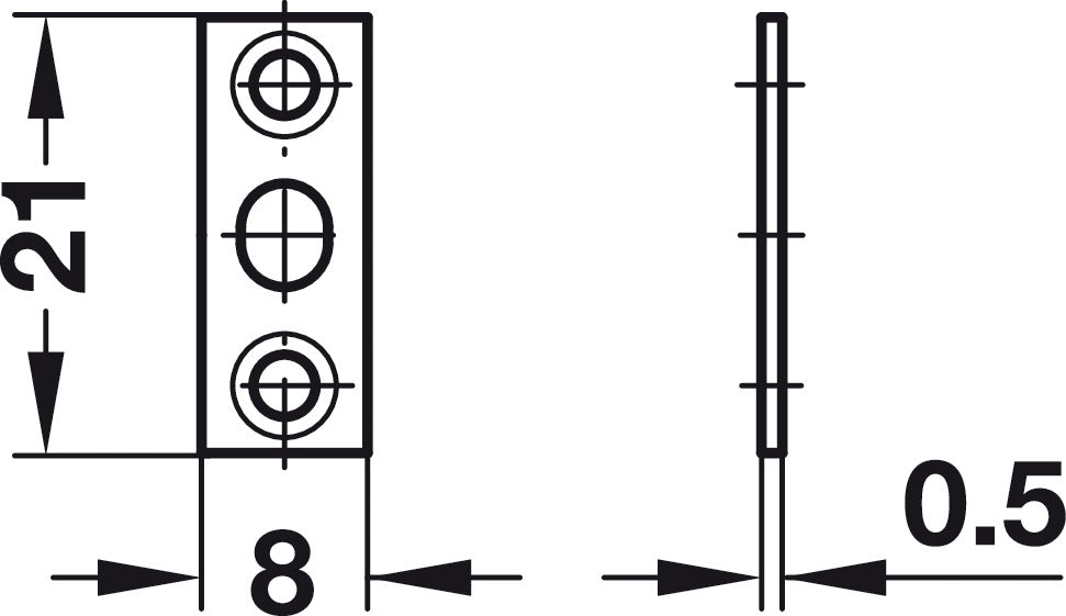 Häfele 241.80.505 Ball Catch, with Strike, Press-Fit, Depth: 7.5 mm, Ø6.5 mm