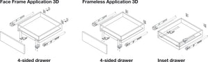 Häfele 433.19.041 Grass - Adjustment Adapter, For Dynapro 3D Slides, Left; Model F134125002233