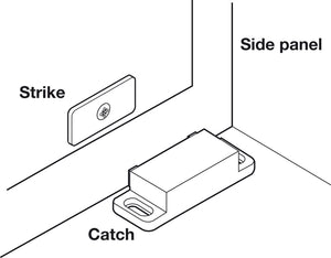 Häfele 246.28.700 Magnetic Catch, 2.5 kg Pull, White