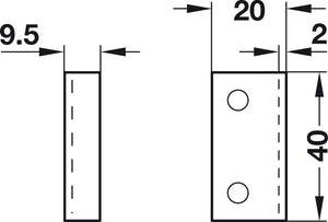 Häfele 231.53.863 Safe-O-Mat® - Coin Collect, 800 Series, 1x quarter, right hand