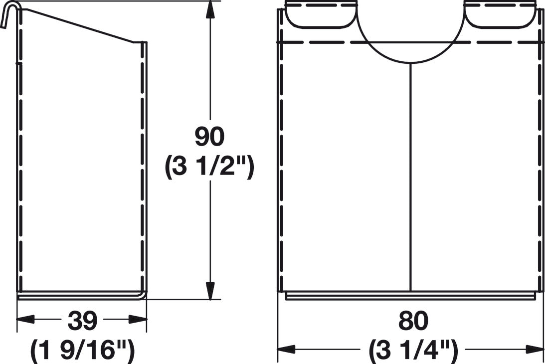 Häfele 818.83.940 TAG - Upright Tray, Omni Track®