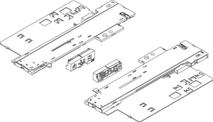 Häfele 433.19.080 Grass - Tipmatic Soft-Close, for Dynapro Concealed Runners, Minimum front gap 2.5 mm