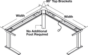 Häfele 630.44.325 J-Channel Sets, AdjusTable System® Electric Component System, Recommended top width: 48", actual base width: 994 mm (39 1/8")