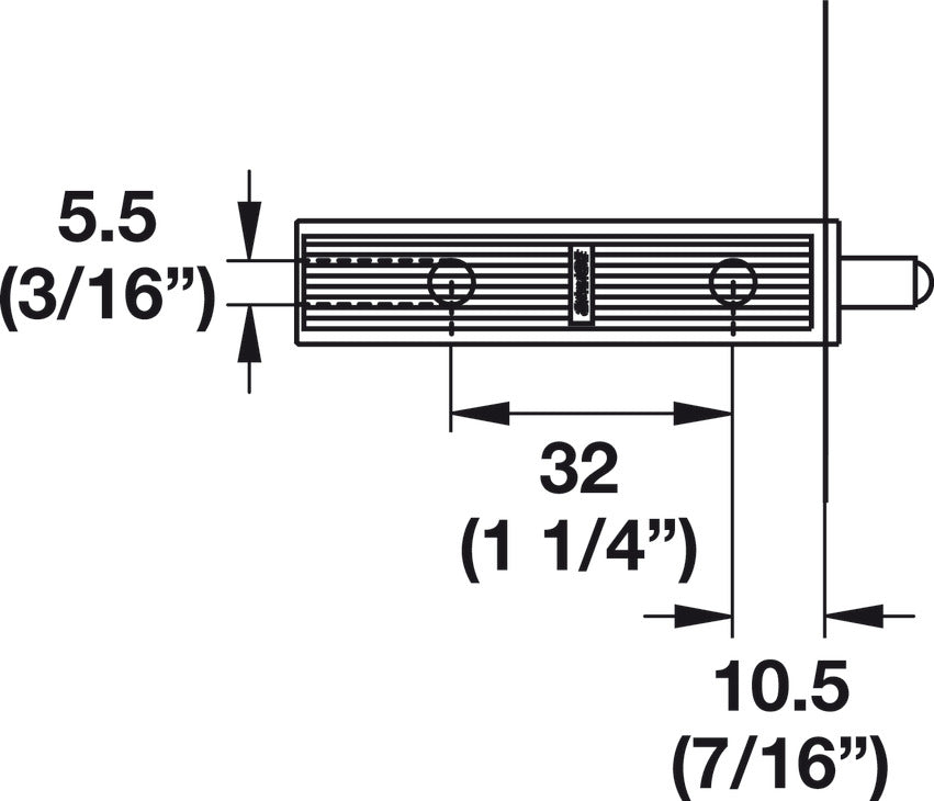 Häfele 356.11.592 Salice - Adapter, for Frameless or Inset Doors without Lip, D076XX9R Zinc