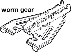 Häfele 348.38.575 Grass - Face Frame Adapter Baseplate, Tiomos, 2 Point Fixing via Worm Gear, Height 5 mm, model F058139828228