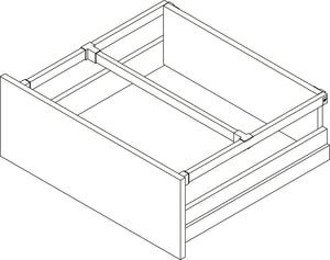 Häfele 551.89.797 Grass - Divider Railing Clip for Drawer Side, for use with Nova Pro Scala Drawers, Ice