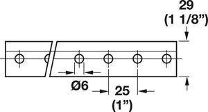Häfele 290.12.190 Wall Rail Cover Strip, for Wall Rail, 290.11.901/907, Brown, 93" length