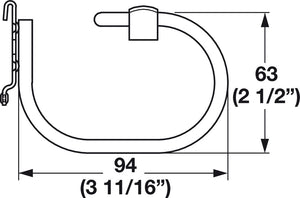 Häfele 792.03.940 TAG - Bracelet Hook, Omni Track®