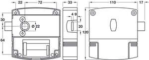 Häfele 231.90.013 LockerLock Tag-it™, Battery Powered Electronic Locking System, Dialock®, With Tag-it™ processor