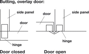 Häfele 341.21.520 Zysa - Drill-In Concealed Hinge, Opening Angle 180°, Wood thickness 17-22 mm